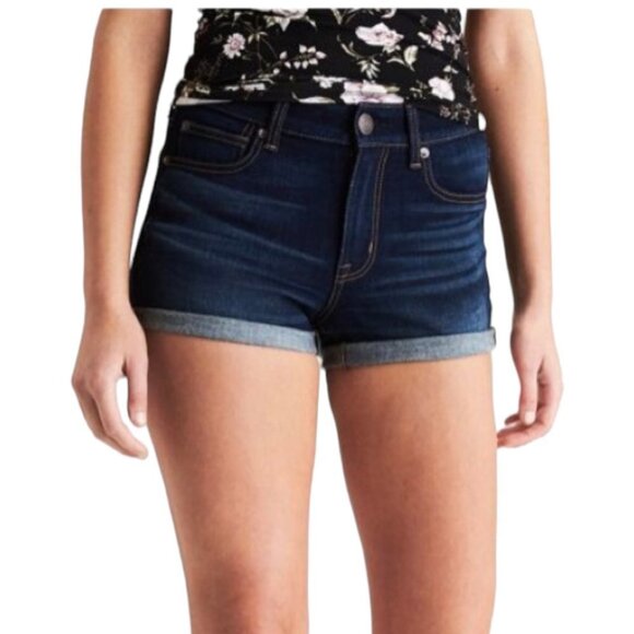 American Eagle Super Hi-Rise Shortie Jeans Shorts - Picture 2 of 5